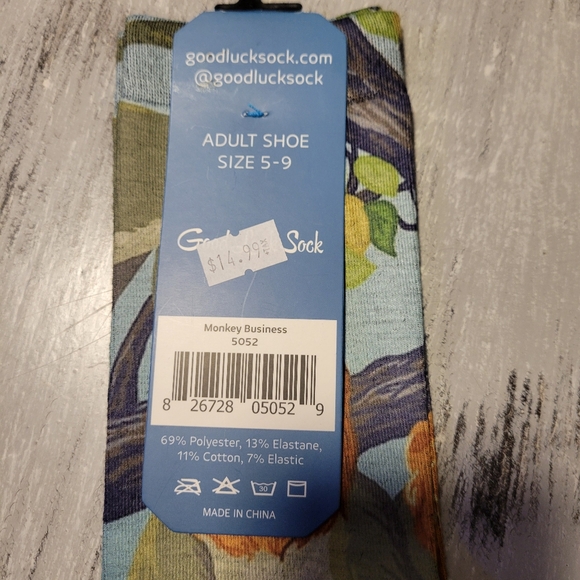 2/$15 Monkey Business Active Fit Crew Socks - Picture 3 of 3